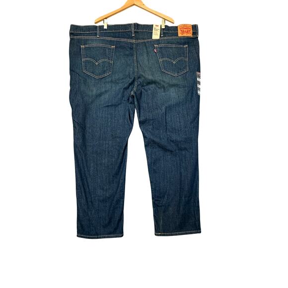 Levis 541 Athletic Taper Jeans Mens 56x32 Big Tall Dark Wash Blue Stretch NWT - Picture 9 of 9